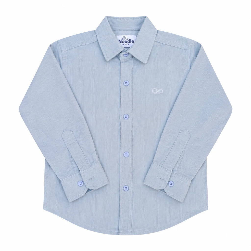 Boys Corduroy Shirt Light Grey