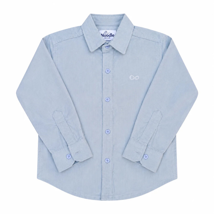 Boys Corduroy Shirt Light Grey