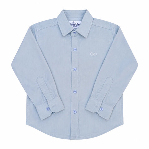 Boys Corduroy Shirt Light Grey