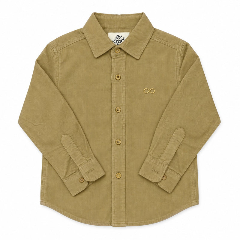 Boys Corduroy Shirt camel color