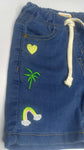 Girls short elasticated W belt