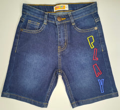 Boys play denim short