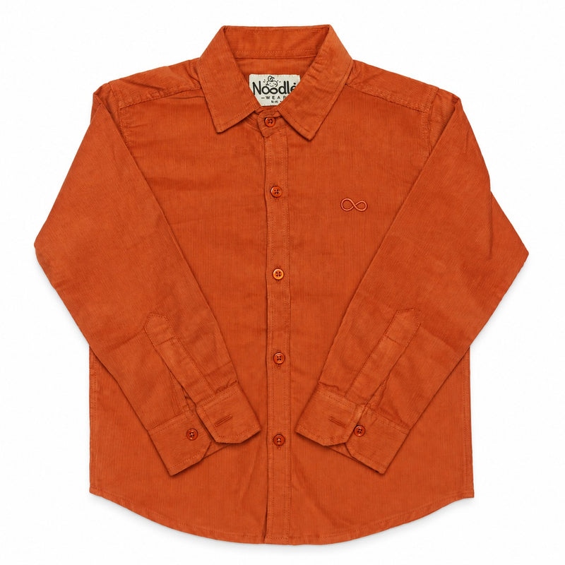Boys Corduroy Shirt mustard