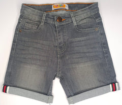 Boys grey denim short