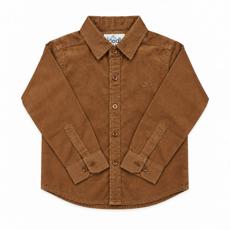 Boys Corduroy Shirt brown color