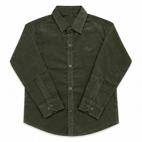 Boys Corduroy Shirt Olive Green